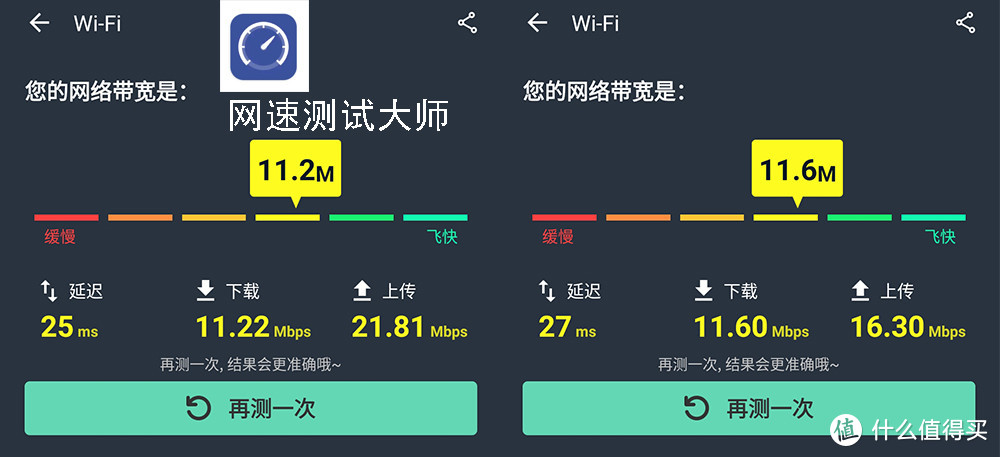 電信4g,網速測試大師測試