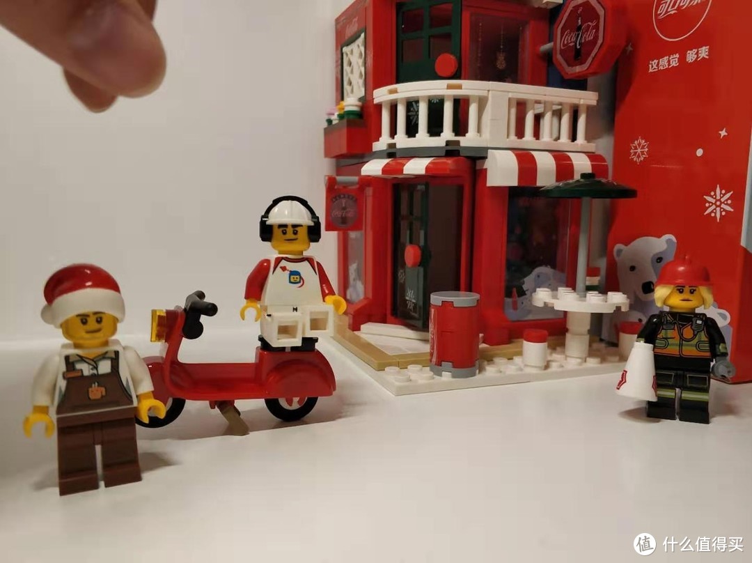 全家和可口可乐联名款圣诞小屋积木 兼容LEGO