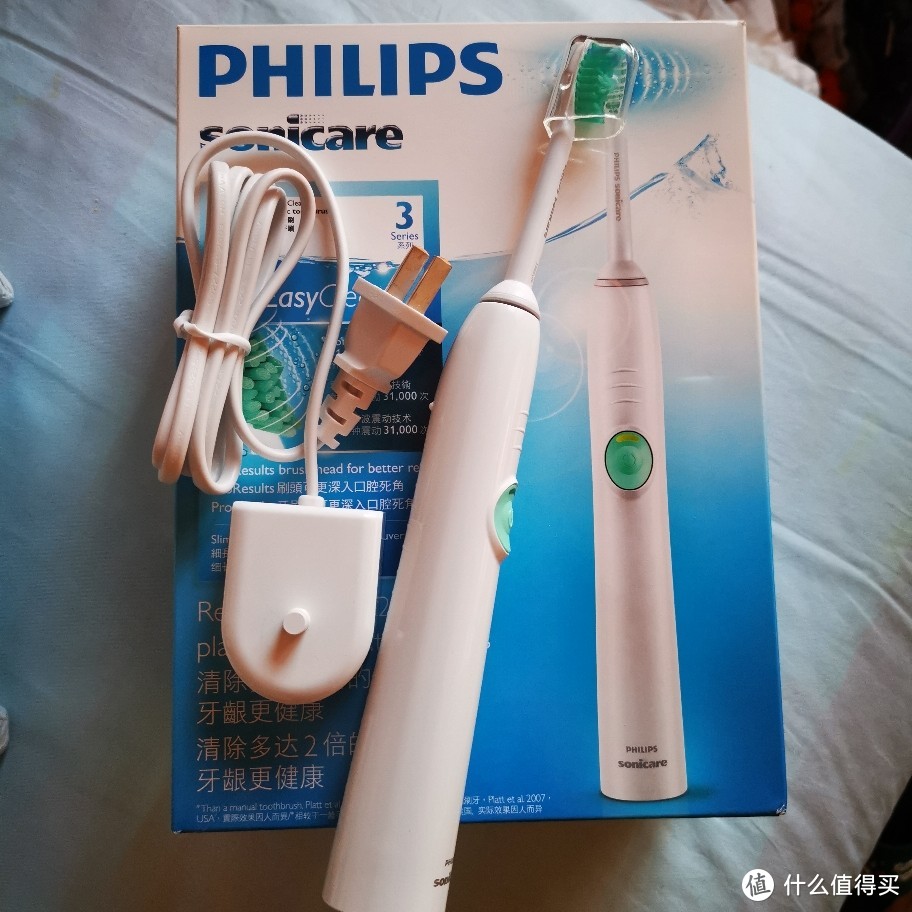 PHILIPS 飞利浦 HX6511 电动牙刷开箱，与欧乐B简单对比