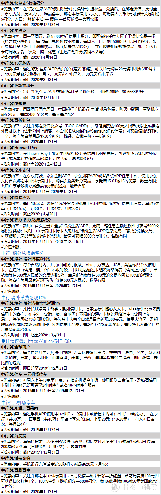 双12最后冲刺|全网信用卡活动最全汇总