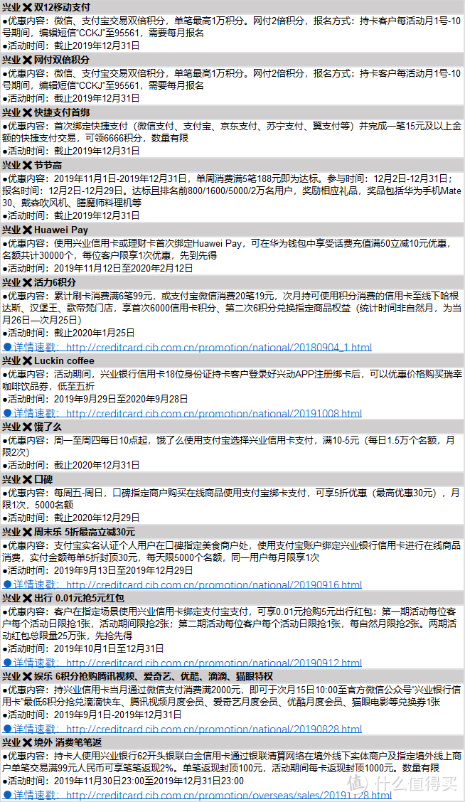 双12最后冲刺|全网信用卡活动最全汇总