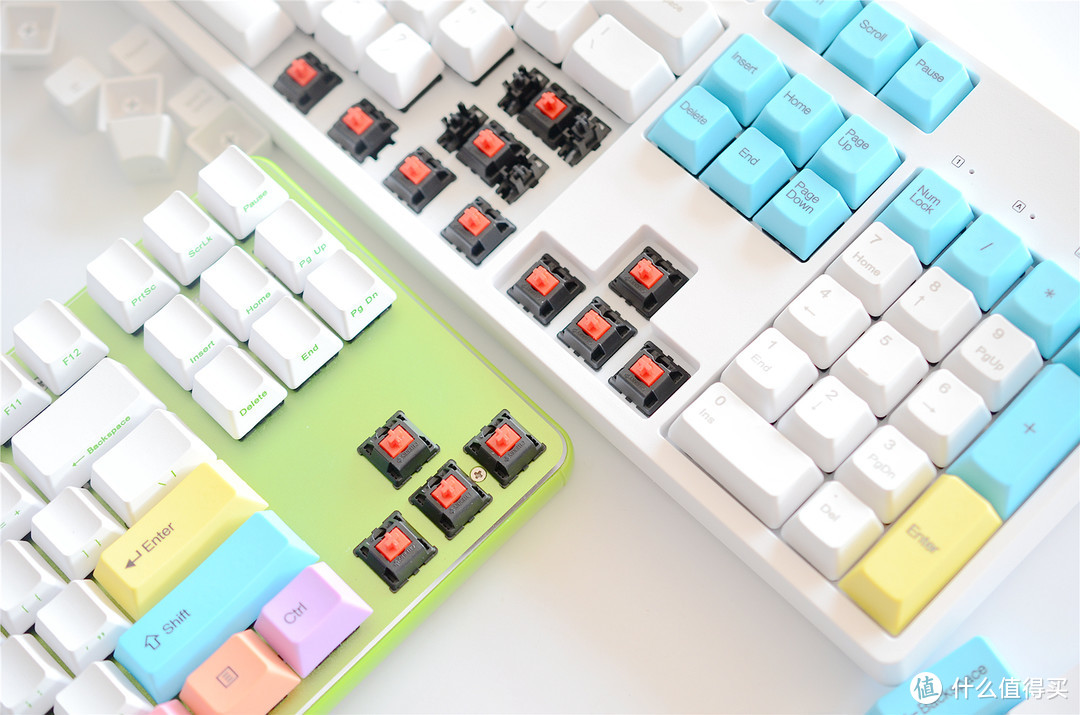 不同色彩带你体验不同键盘？GANSS 104C键盘和粉笔套主题热升华键
