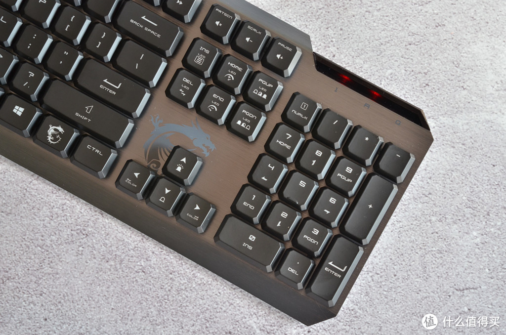 MSI  GK50LP矮轴更偏办公的机械键盘，键帽的特立独“型” 难为了第三方厂商