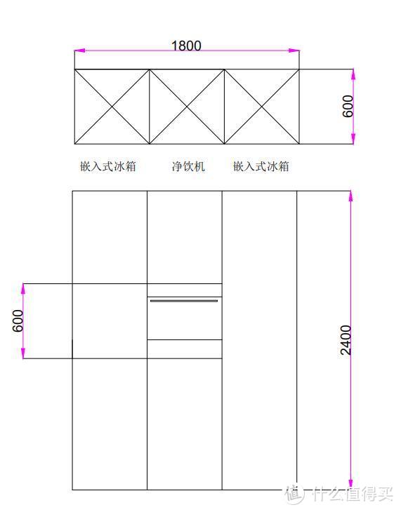 设计师推荐的嵌入式冰箱，原来可以和净饮机内嵌组合！