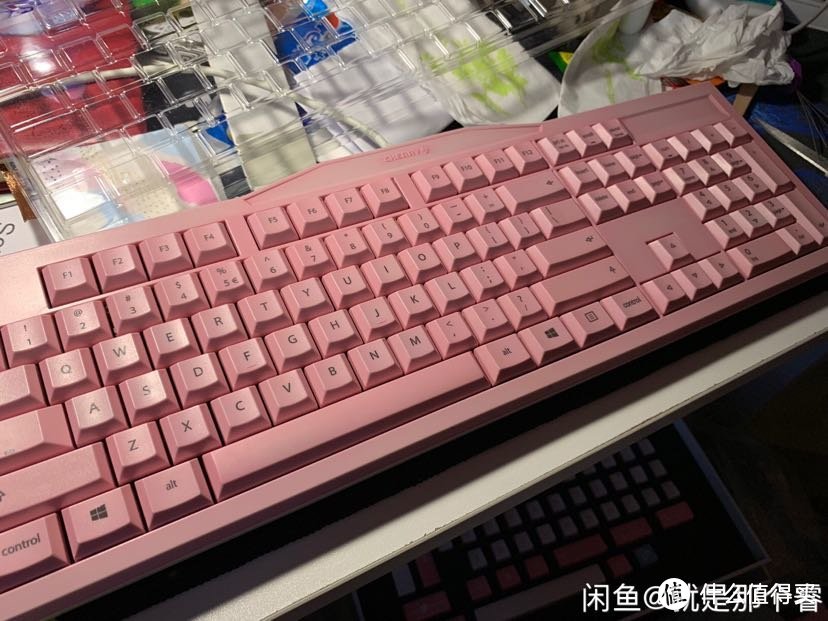 cherry mx2.0，还加钱买了粉色热升华版本...