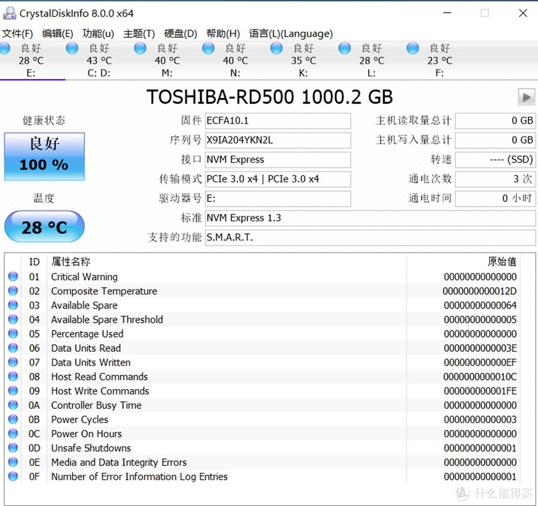 我把电脑里的硬盘全部换成M.2以后：东芝RD500 NVMe 1T固态硬盘装机体验