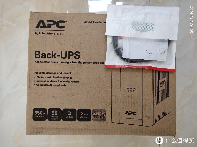 后备式电源APC BX650CI-CN失败的开箱晒物及换货流程