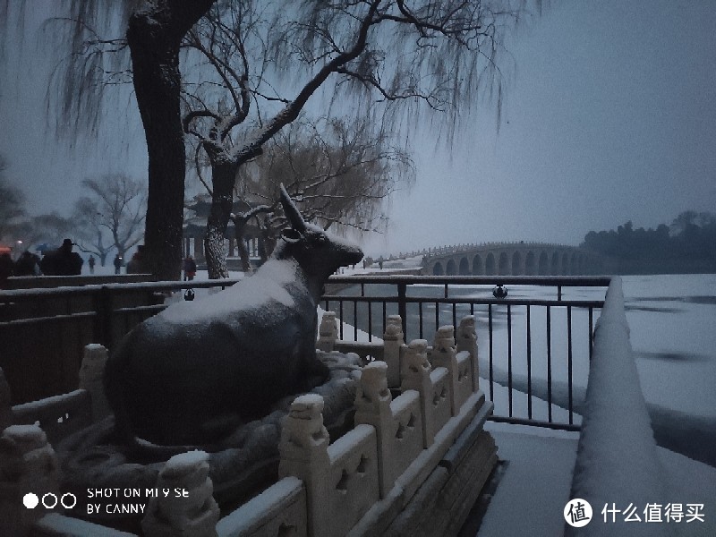 2019年冬天雪中北京颐和园