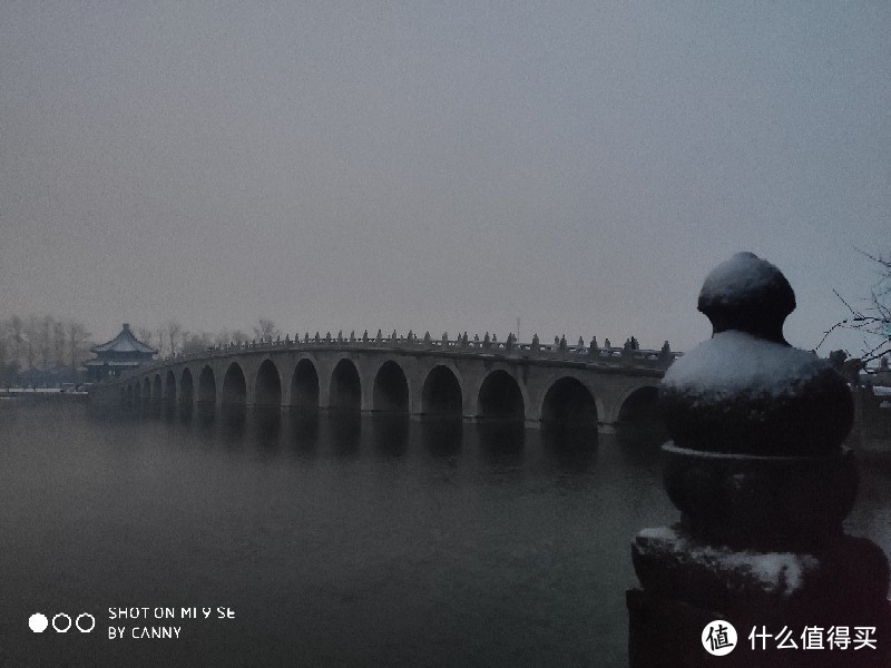 2019年冬天雪中北京颐和园