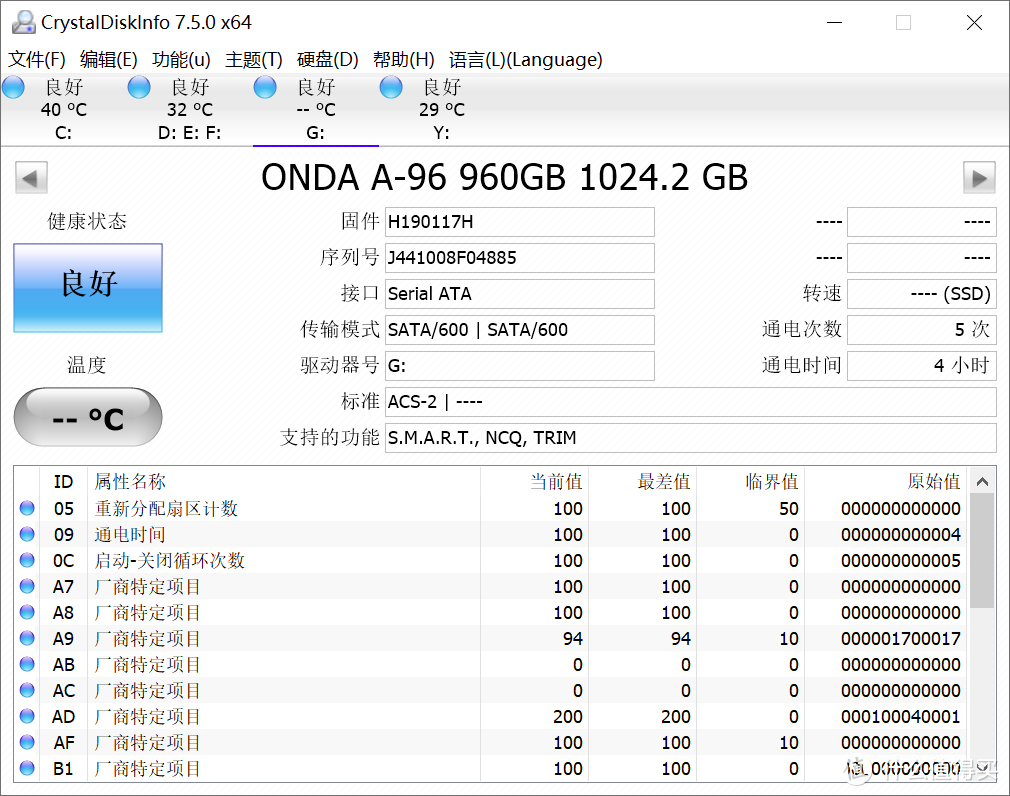 不拆不知道？一拆吓一跳！昂达A-96 960G固态硬盘评测！