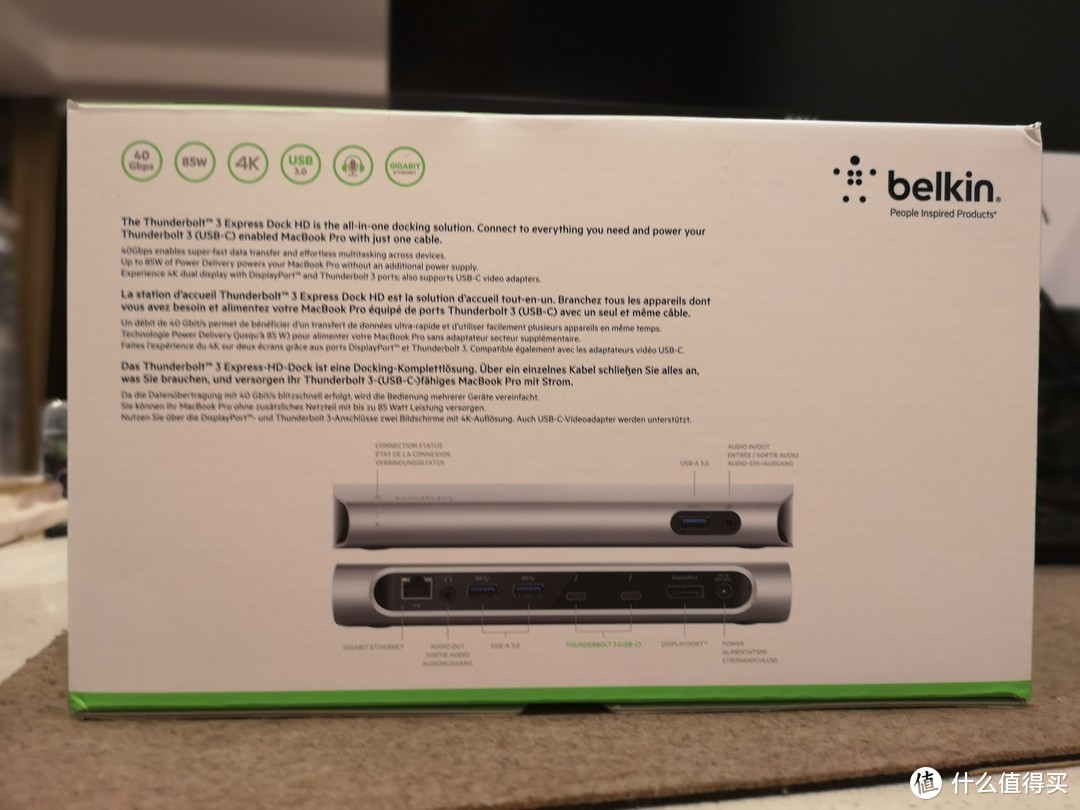 佛系开箱 篇一：颜值党的拓展坞选择，Belkin Thunderbolt 3 拓展坞