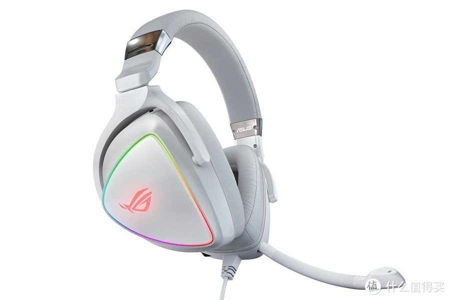 神光同步+4路DAC：ASUS华硕 发布 ROG Delta“棱镜” 白色限量版 游戏耳机