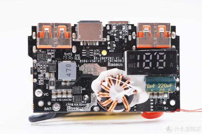 拆解报告:Baseus倍思20000mAh 45W PD快充移动电源BS-20KP204