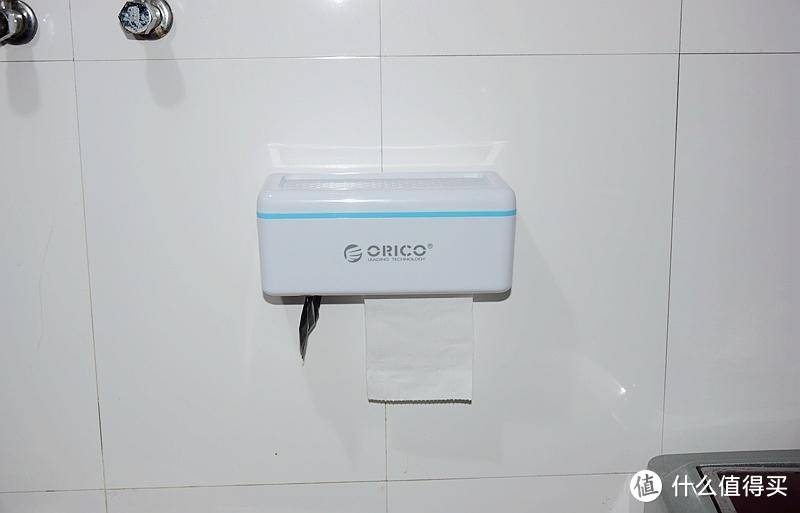 将简洁进行到底，ORICO的又一跨界之作卫生间免打孔纸巾盒置物架