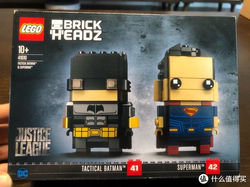 LEGO乐高 BrickHeadz方头仔41610蝙蝠侠和超人战略套装