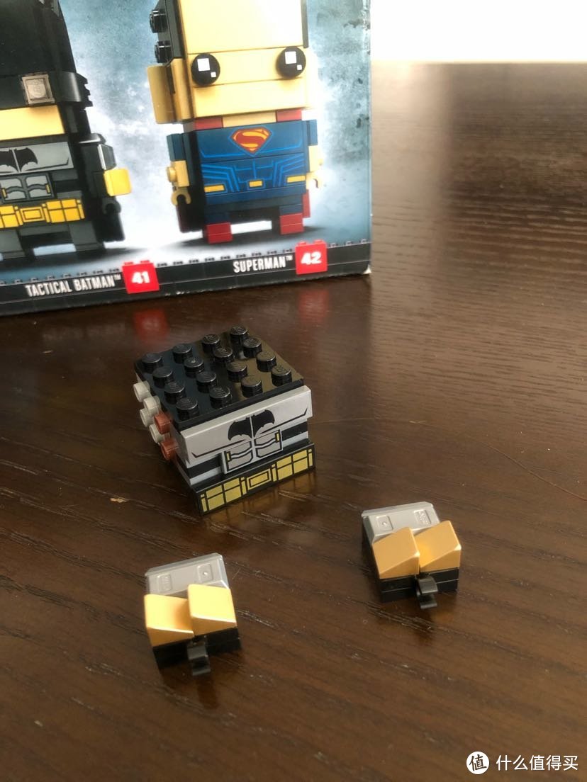 LEGO乐高 BrickHeadz方头仔41610蝙蝠侠和超人战略套装