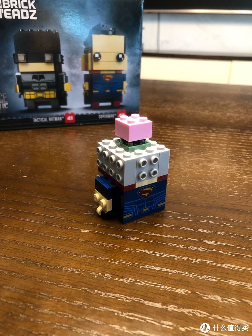 LEGO乐高 BrickHeadz方头仔41610蝙蝠侠和超人战略套装