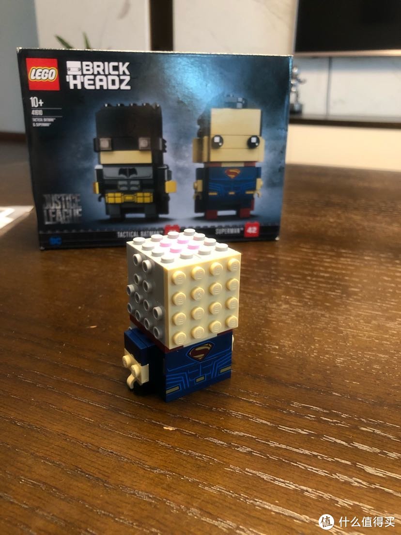 LEGO乐高 BrickHeadz方头仔41610蝙蝠侠和超人战略套装