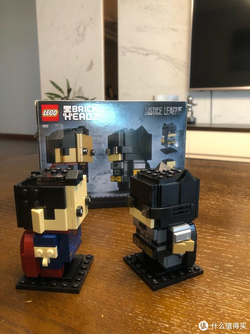 LEGO乐高 BrickHeadz方头仔41610蝙蝠侠和超人战略套装