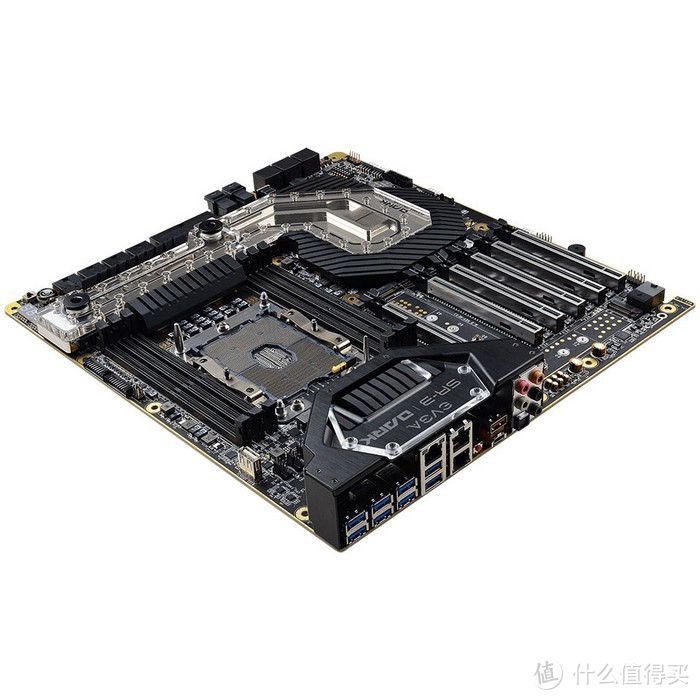 水冷压制、支持28核、双万兆：EVGA 推出 SR-3 Dark *级主板 