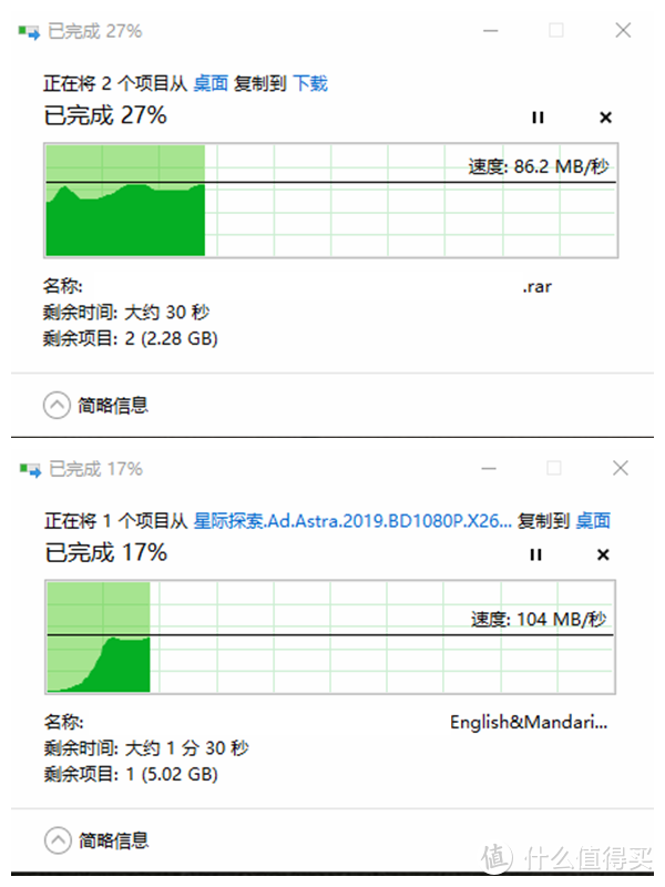 一晚上下载的东西，7个多G