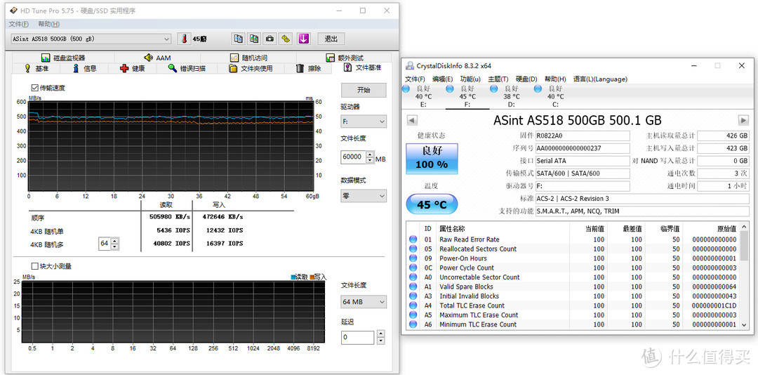 坚若磐石不掉速，老平台升级新选择，入手昱联Asint 500G SSD 