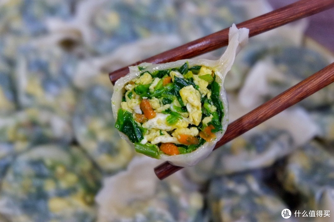 菠菜鸡蛋水饺~鲜香多汁皮薄馅足