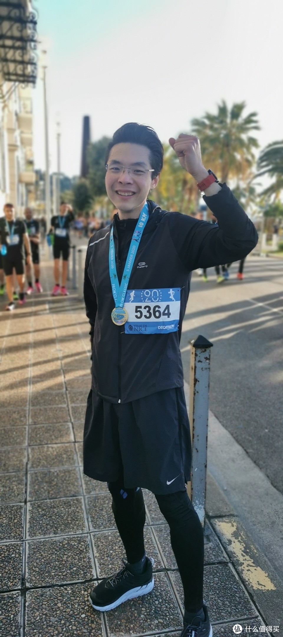 PB了，法国尼斯蔚蓝海岸10K，长跑半年多的第一场比赛