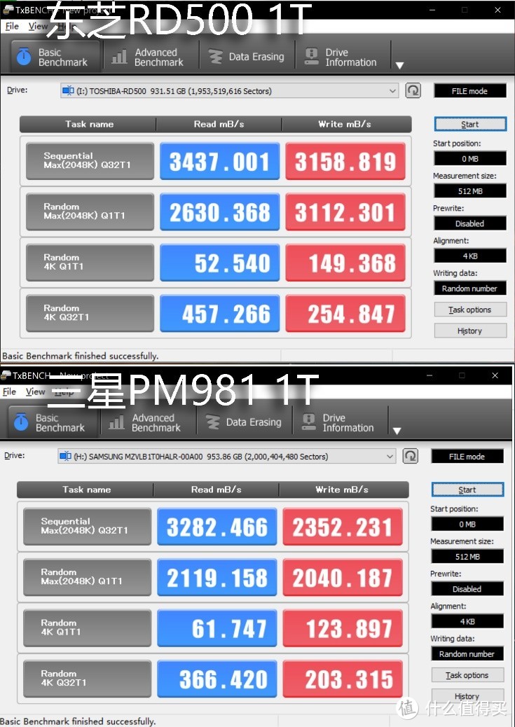 旗舰级 PCIe 3.0 M.2固态硬盘哪家强：东芝RD500 VS 三星 PM981 对比评测