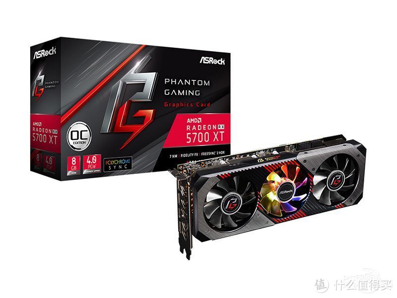 华擎RX5700 XT 8GB Phantom Gaming D3 OC，张大妈好价仅￥2749元