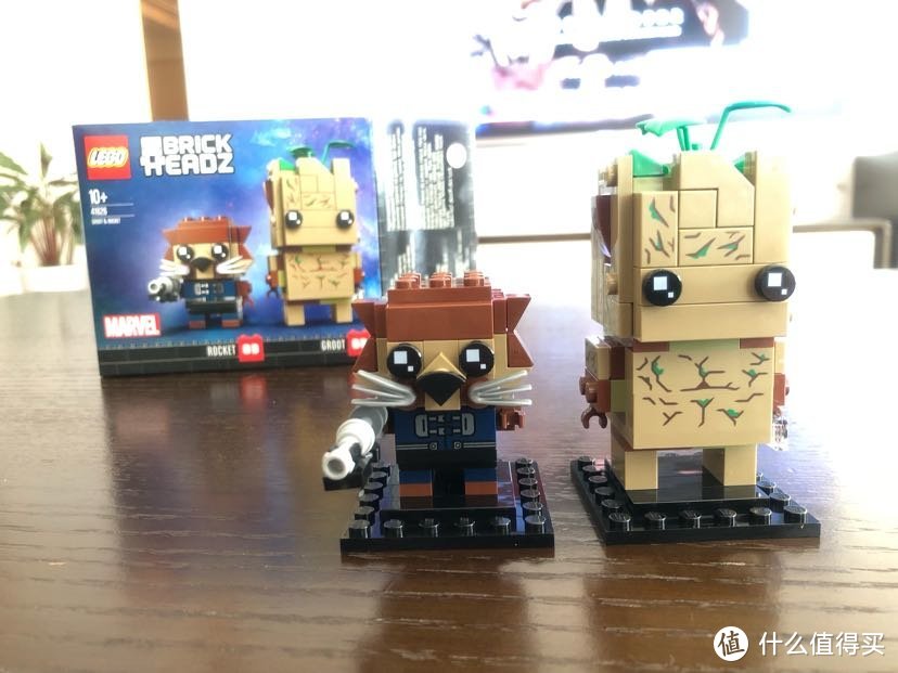 LEGO BRICKHEADZ乐高方头仔41626格鲁特与火箭浣熊