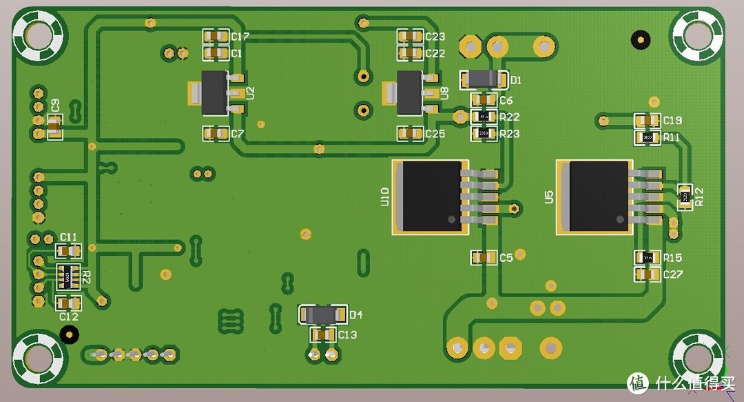 PCB板效果图反面