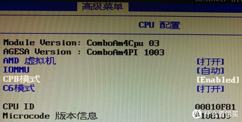 CPU相关选项只有这些。