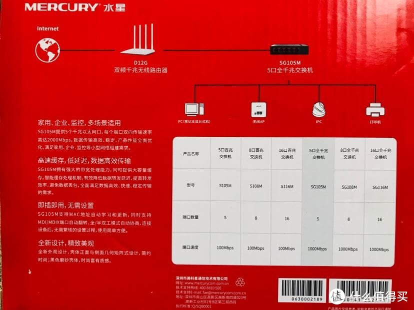 潜水两年半 首文送给刚需入手的水星 SG105M 5口千兆交换机