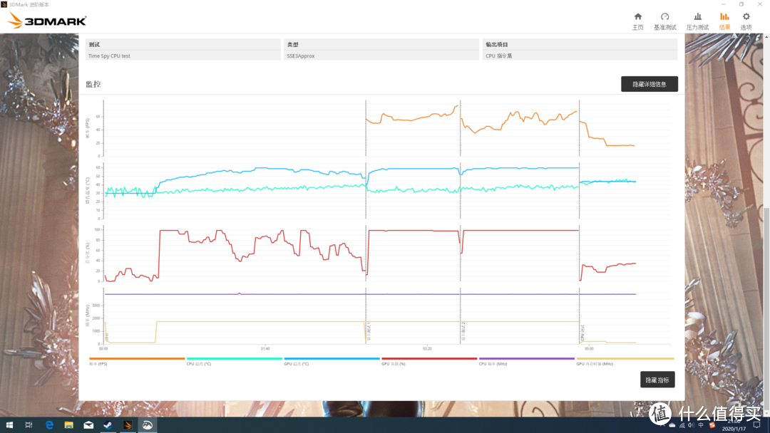 ▲默认参数下的3DMARK spy