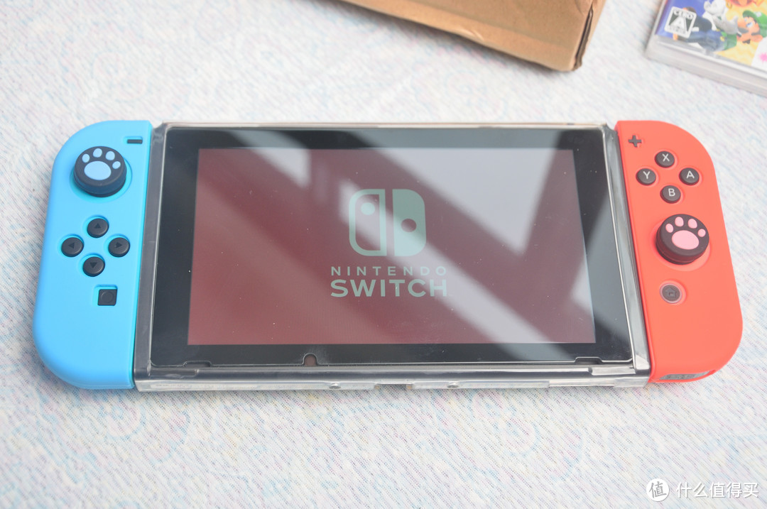 四口之家的新年礼物switch+健身环大冒险+马里奥派对套装+舞力全开