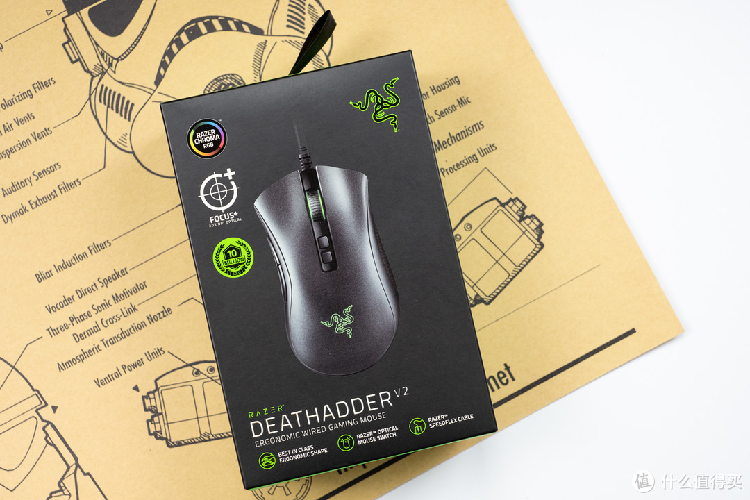 新年新装备，助我游戏打排位：雷蛇Razer 炼狱蝰蛇V2 游戏鼠标