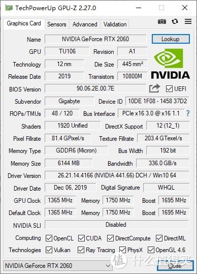 小小的身材，也能迸发出强大的能量、技嘉GeForce RTX 2060 MINI OC显卡 评测