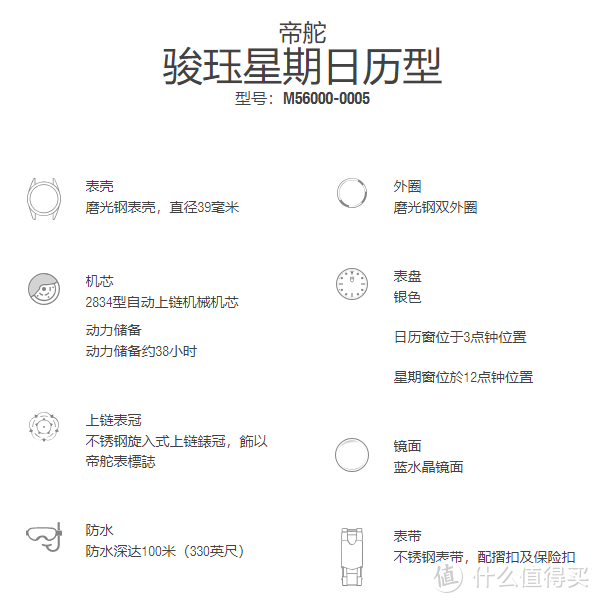 劳力士的小弟——帝舵“骏珏星期日历型M56000-0005”天生敢为 