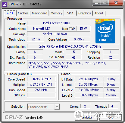 Intel Core i3-4030U