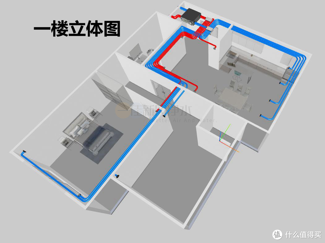 pvc新风管道布置图图片