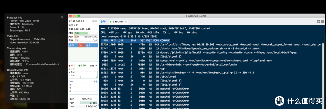 在openwrt下使用jellyfin硬解转码