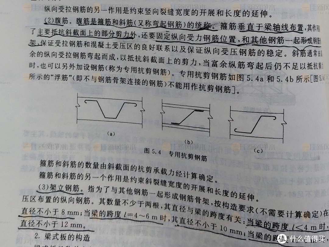 腰筋和受压钢筋的布局位置和作用。