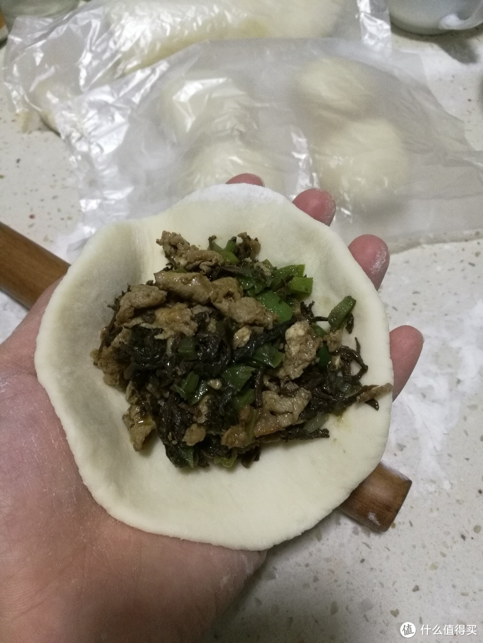 干香椿鸡蛋生煎包～生煎其实很简单