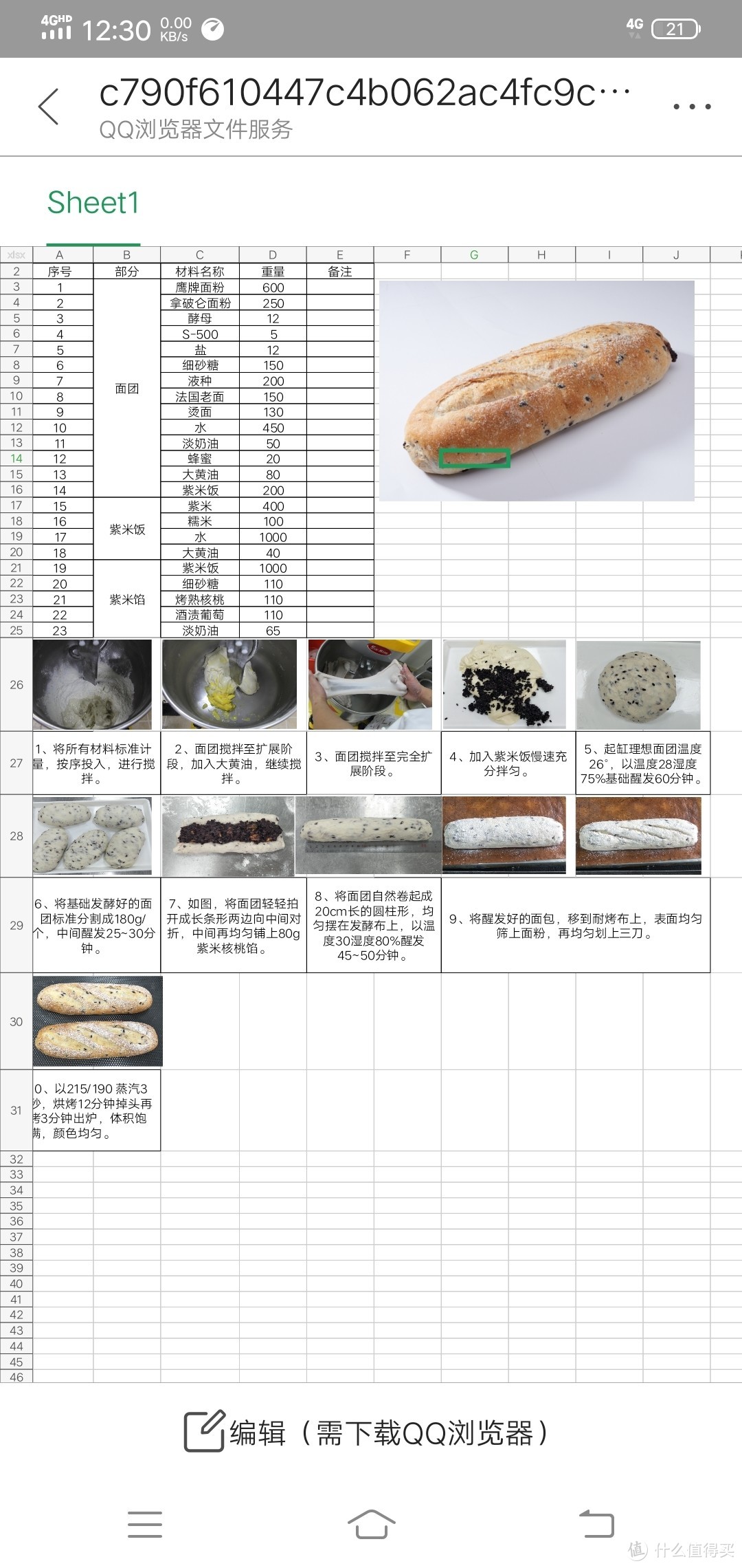 纯正天然酵母欧包分享