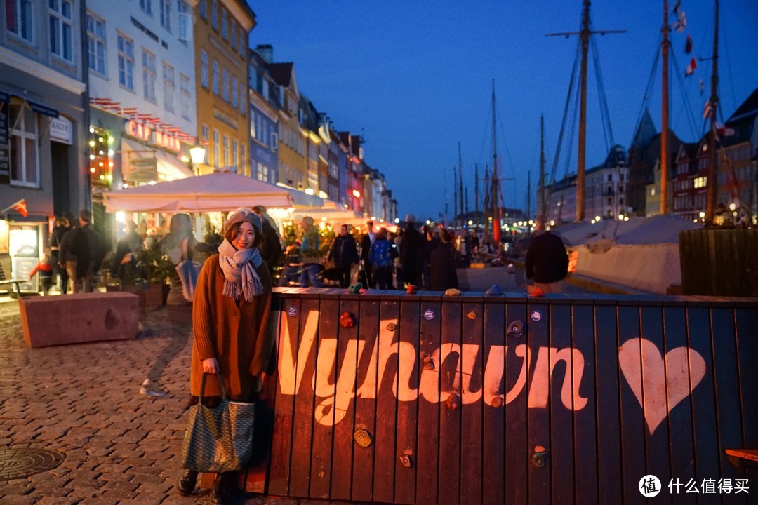 夜晚的新港非常的动人，Nyhavn❤