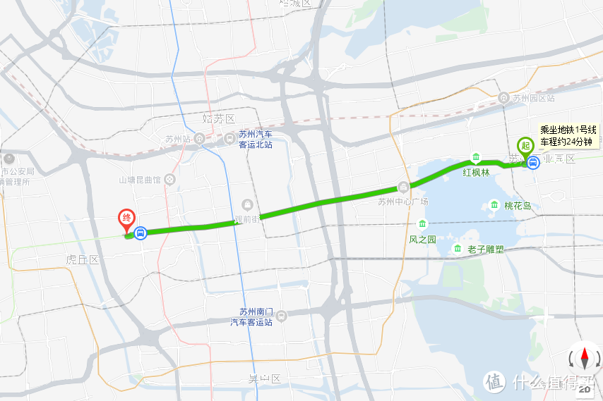 ↑酒店到考场的路线