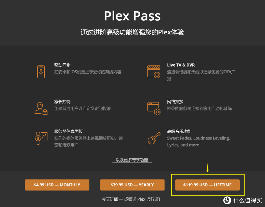 界面漂亮，全平台通用：300元购买 PLEX Pass会员！打造私人 家庭影院 媒体服务器！