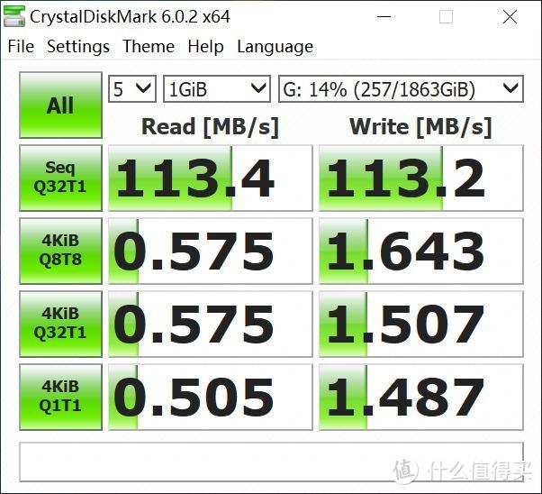 CrystalDiskMark 1G