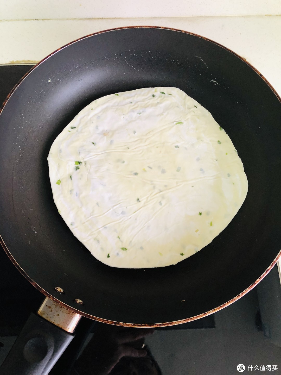 葱香四溢但是含油略多的速食——思念牌葱香味手抓饼（450克，5片装）